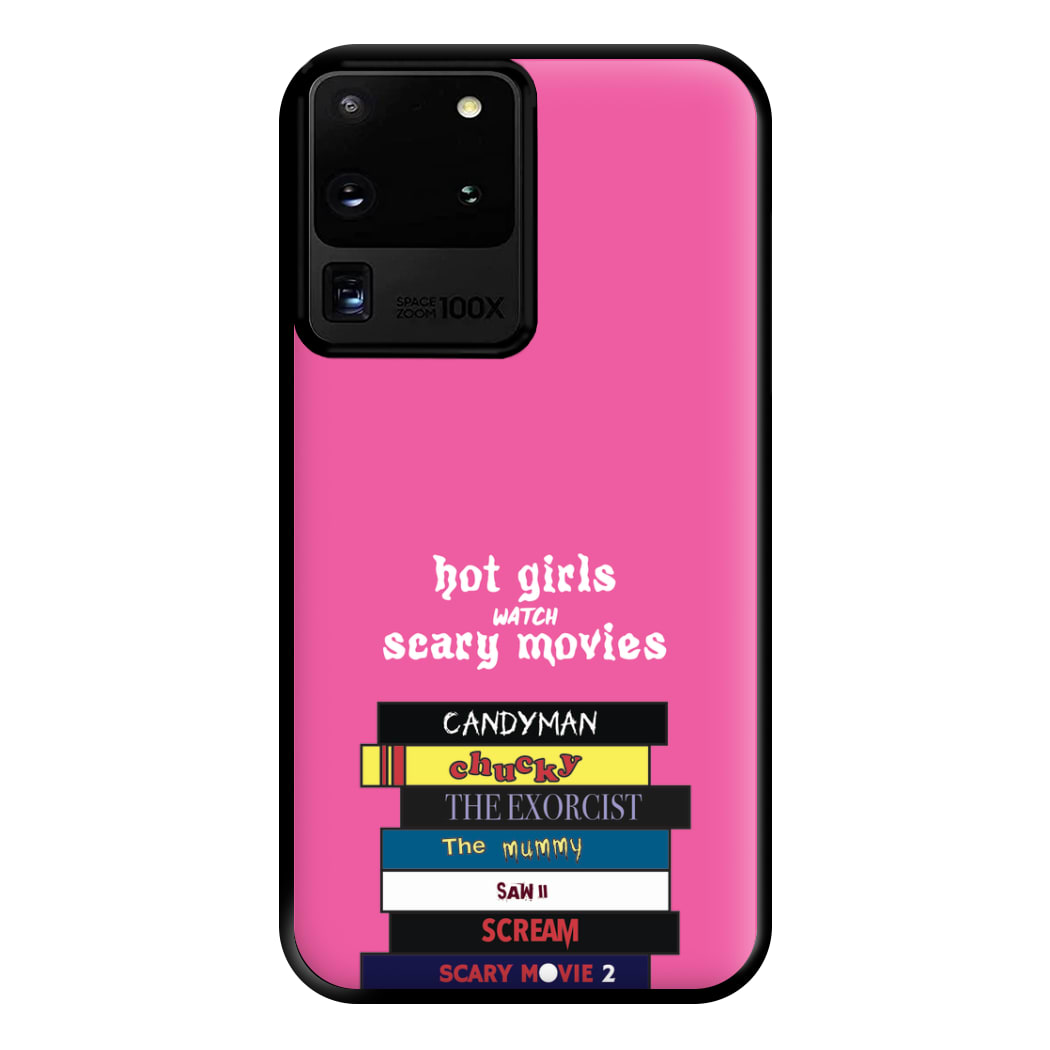 Hot Girls Watch Scary Movies Phone Case for Galaxy S20 Ultra