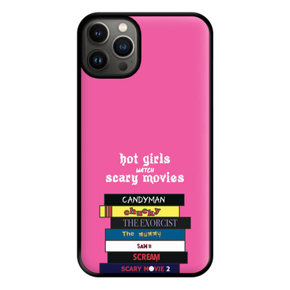 Hot Girls Watch Scary Movies Phone Case for iPhone 13