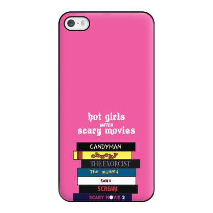 Hot Girls Watch Scary Movies Phone Case for iPhone 5 / 5s / SE 2016