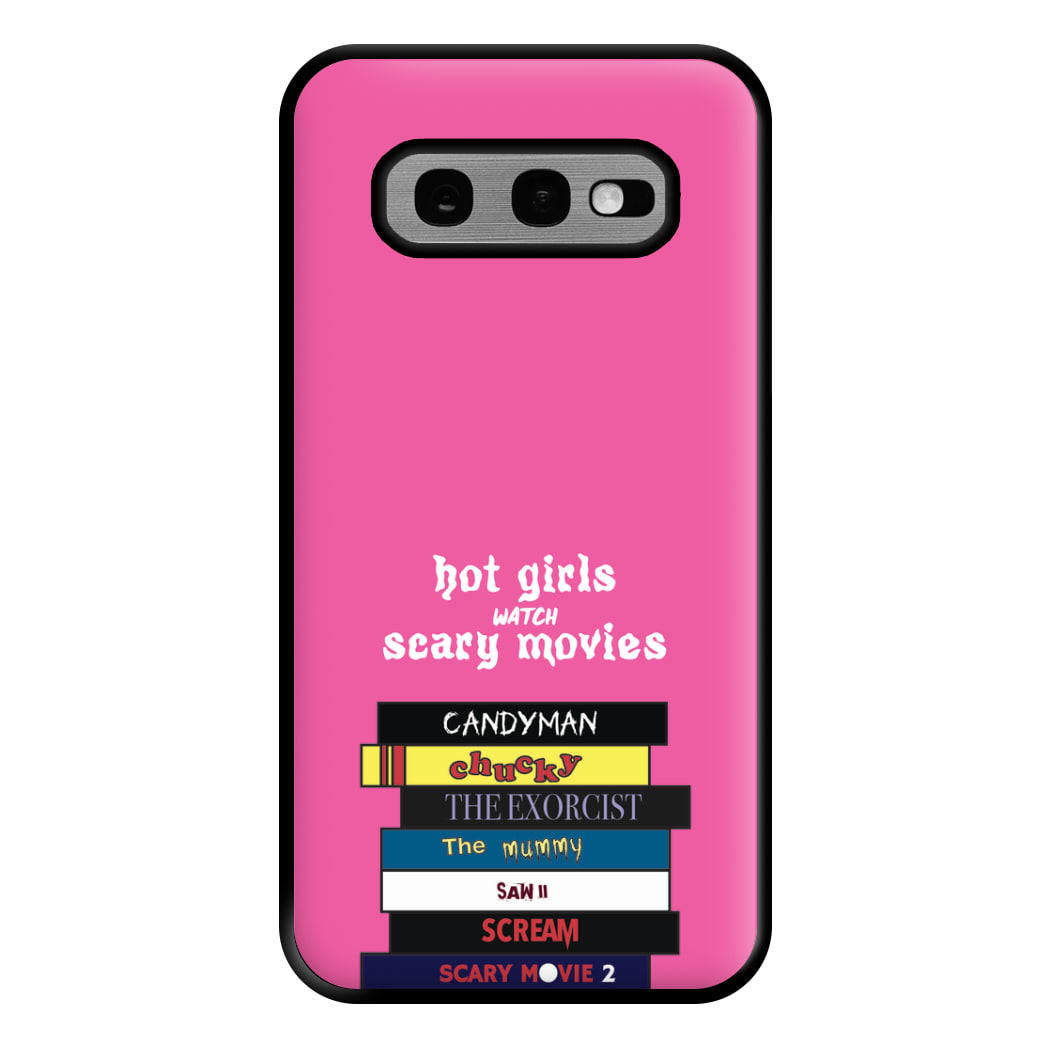 Hot Girls Watch Scary Movies Phone Case for Galaxy S10e