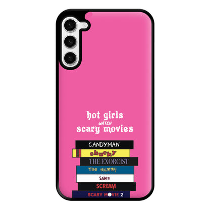 Hot Girls Watch Scary Movies Phone Case for Galaxy S23 Plus