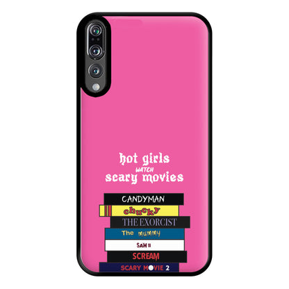 Hot Girls Watch Scary Movies Phone Case for Huawei P20 Pro