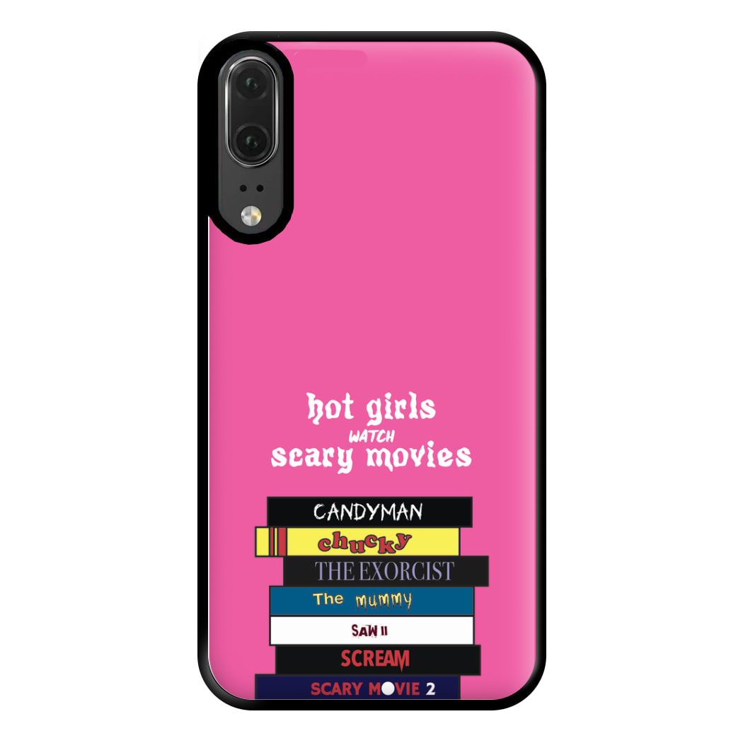 Hot Girls Watch Scary Movies Phone Case for Huawei P20