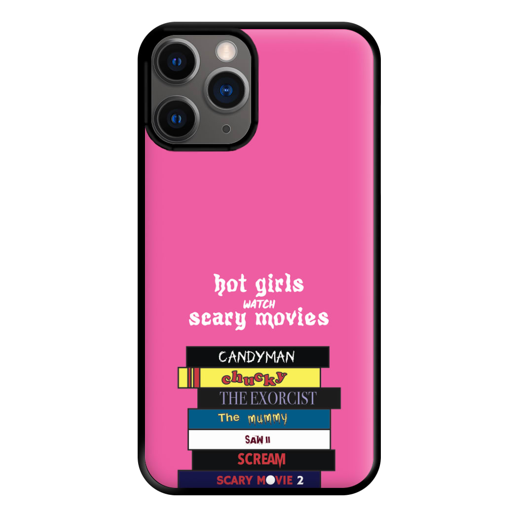 Hot Girls Watch Scary Movies Phone Case for iPhone 12 Pro Max