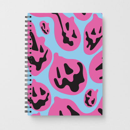 Pumpkin Blue Pattern Notebook