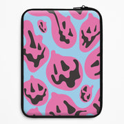 Pumpkin Blue Pattern Laptop Sleeve 1