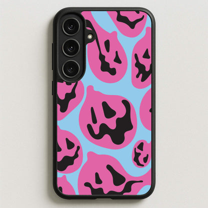 Pumpkin Blue Pattern Phone Case for Galaxy S25FE