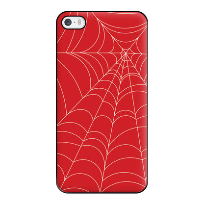 Red Cobwebs Pattern Phone Case for iPhone 5 / 5s / SE 2016