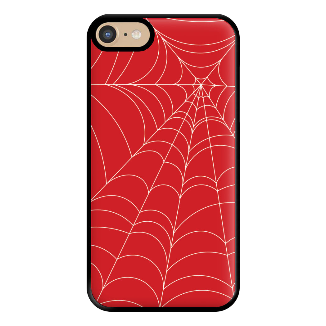 Red Cobwebs Pattern Phone Case for iPhone 6 / 7 / 8 / SE