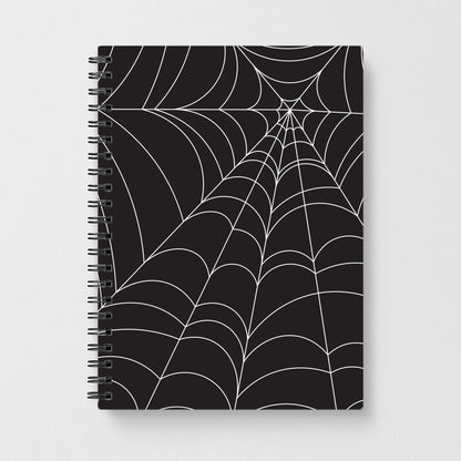 Black Cobwebs Pattern Notebook