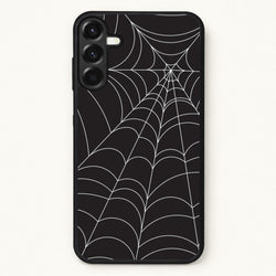 Black Cobwebs Pattern Phone Case for Galaxy A17