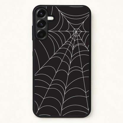 Black Cobwebs Pattern Phone Case for Galaxy A57