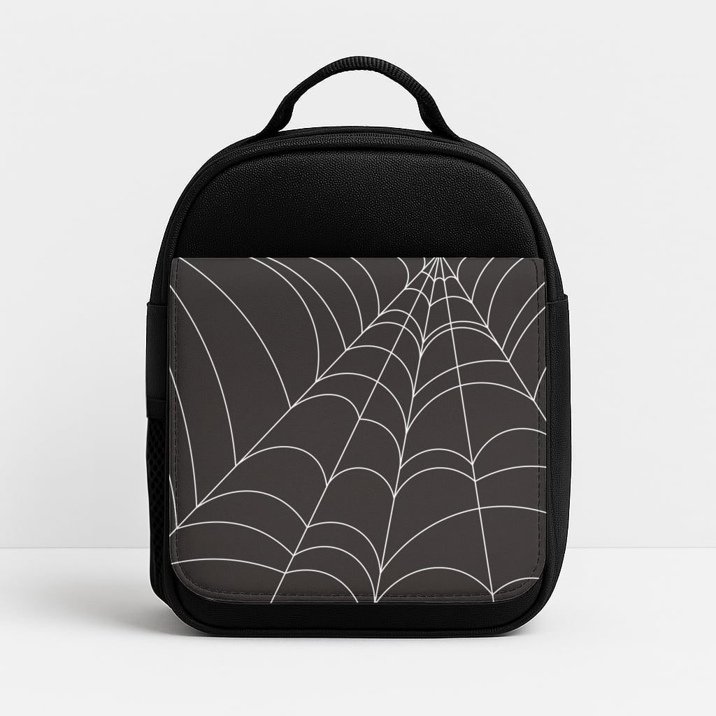 Black Cobwebs Pattern Insulated Lunchbox
