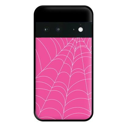 Pink Cobwebs Pattern Phone Case for Google Pixel 6a