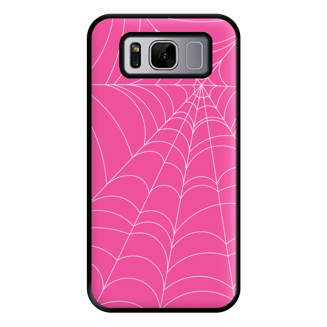 Pink Cobwebs Pattern Phone Case for Galaxy S8 Plus