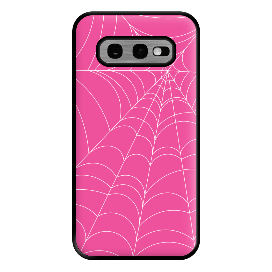 Pink Cobwebs Pattern Phone Case for Galaxy S10e