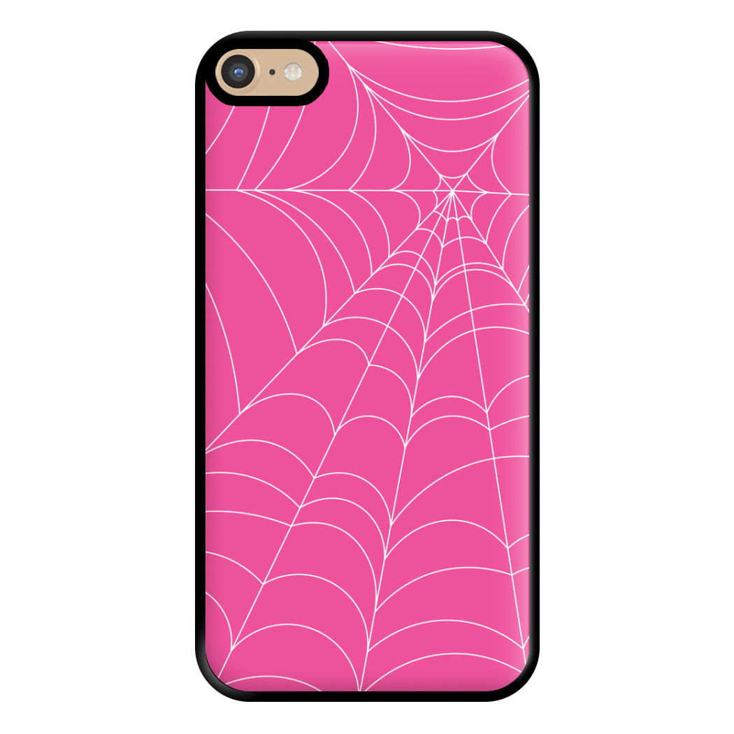 Pink Cobwebs Pattern Phone Case for iPhone 6 Plus / 7 Plus / 8 Plus