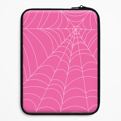 Pink Cobwebs Pattern Universal Laptop Sleeve