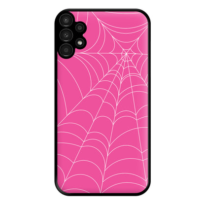 Pink Cobwebs Pattern Phone Case for Galaxy A13