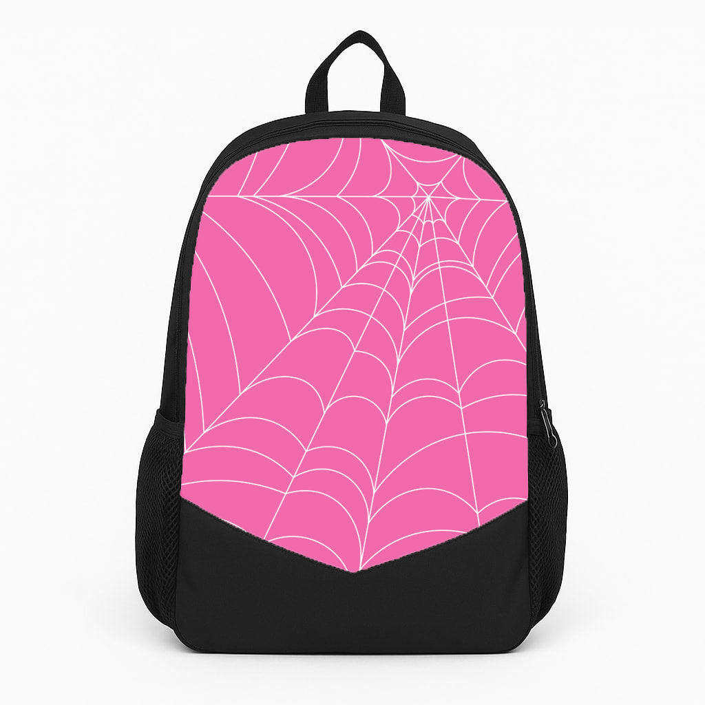 Pink Cobwebs Pattern Backpack