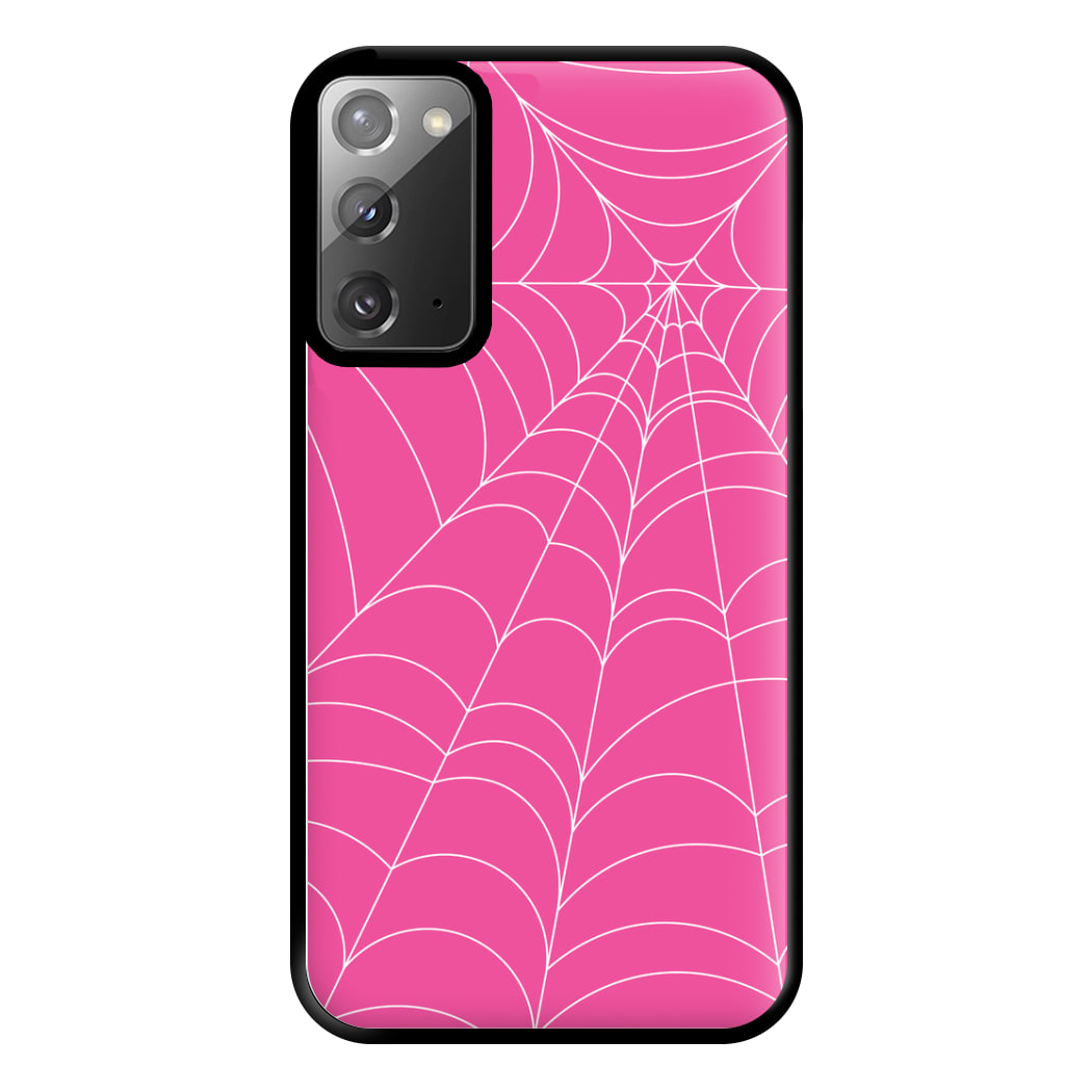 Pink Cobwebs Pattern Phone Case for Galaxy Note 20 Ultra