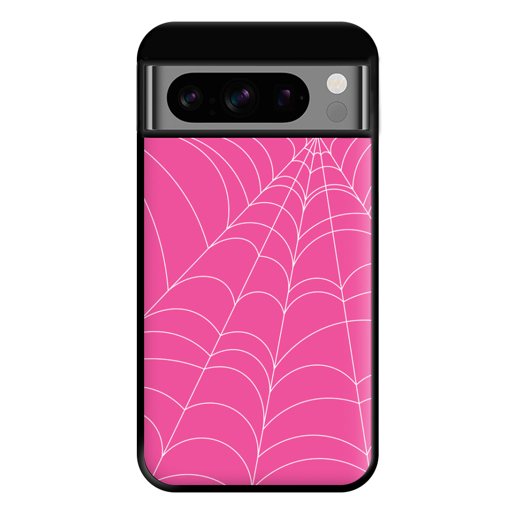 Pink Cobwebs Pattern Phone Case for Google Pixel 8 Pro