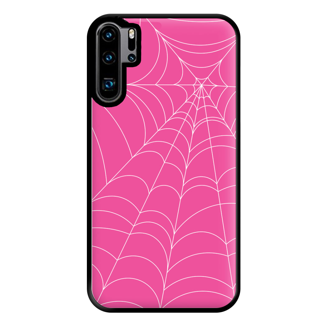 Pink Cobwebs Pattern Phone Case for Huawei P30 Pro