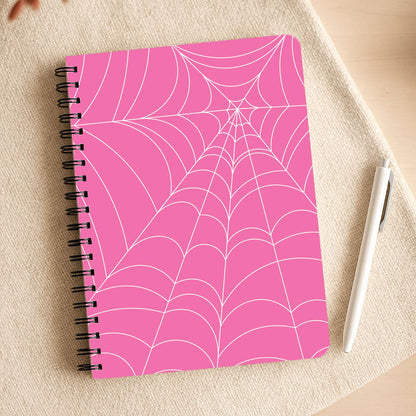 Pink Cobwebs Pattern Notepad