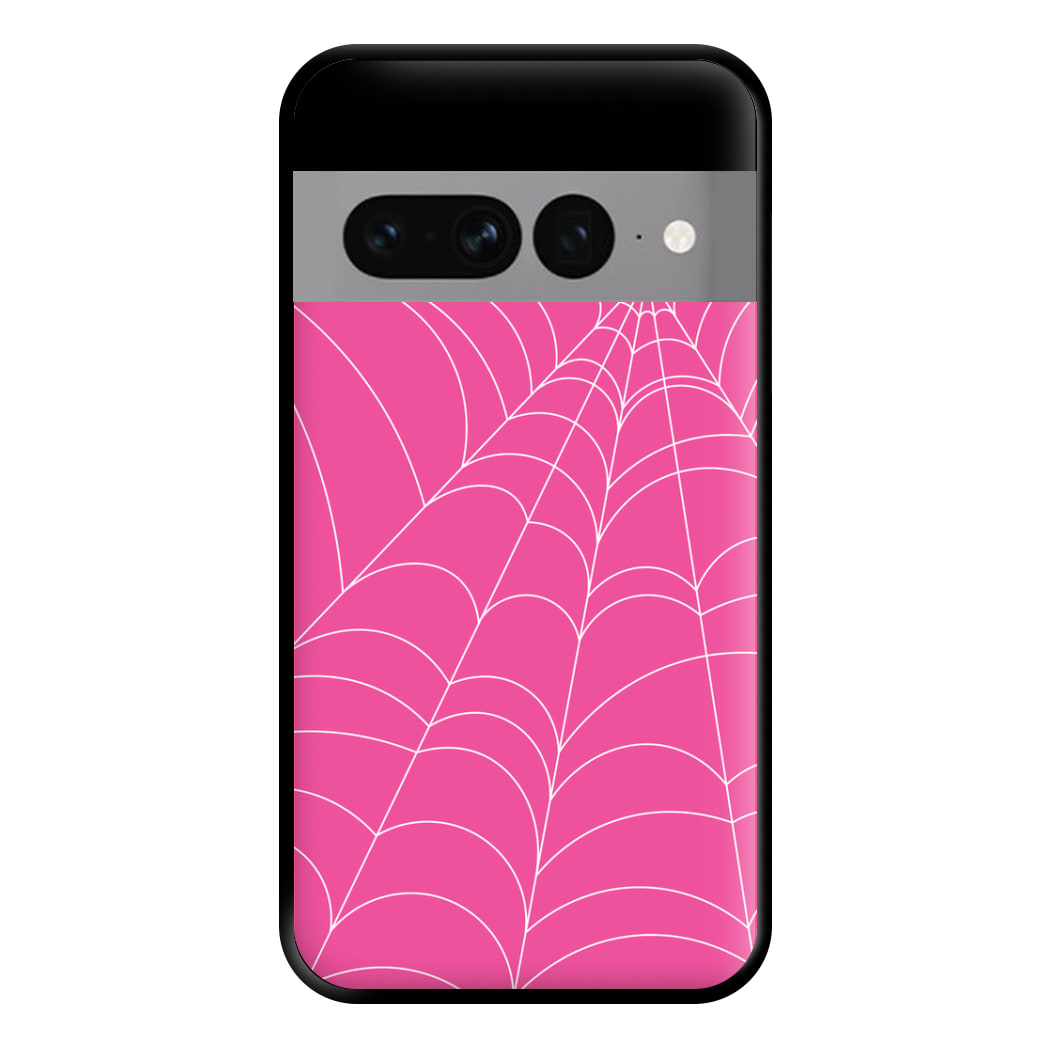 Pink Cobwebs Pattern Phone Case for Google Pixel 7 Pro