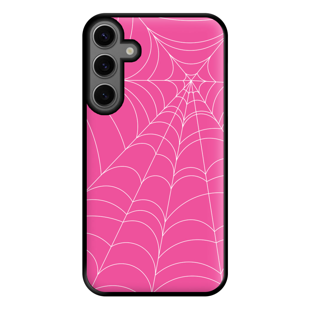 Pink Cobwebs Pattern Phone Case for Galaxy S23FE