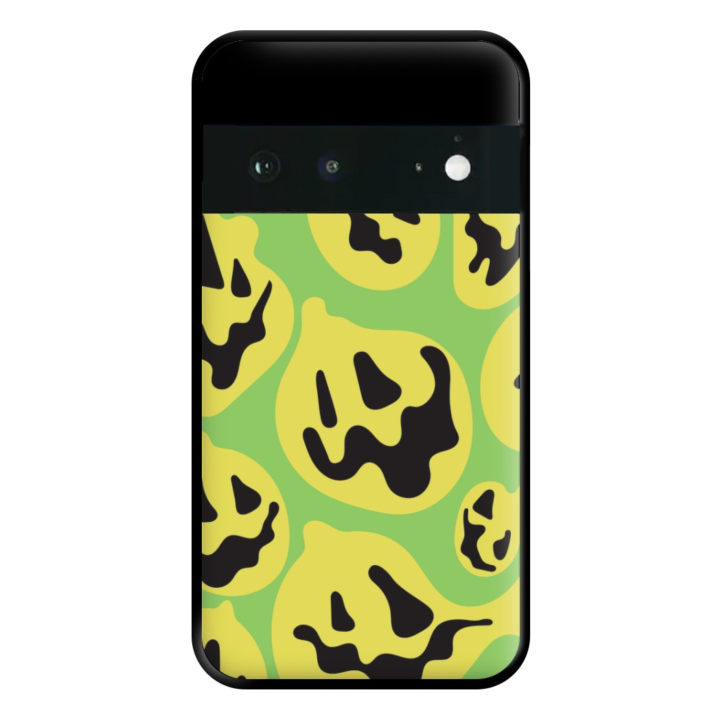 Green Pumpkin Pattern Phone Case for Google Pixel 6a