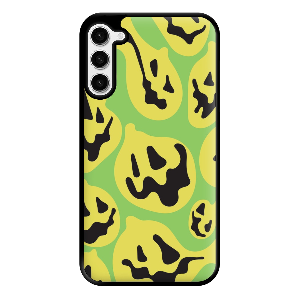 Green Pumpkin Pattern Phone Case for Galaxy S23 Plus