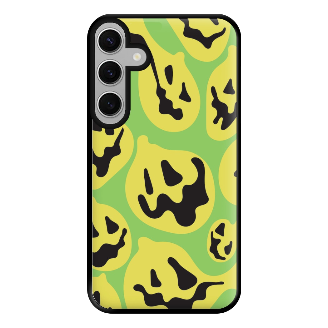 Green Pumpkin Pattern Phone Case for Galaxy S24FE