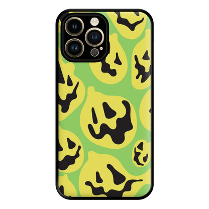 Green Pumpkin Pattern Phone Case for iPhone 14 Pro Max