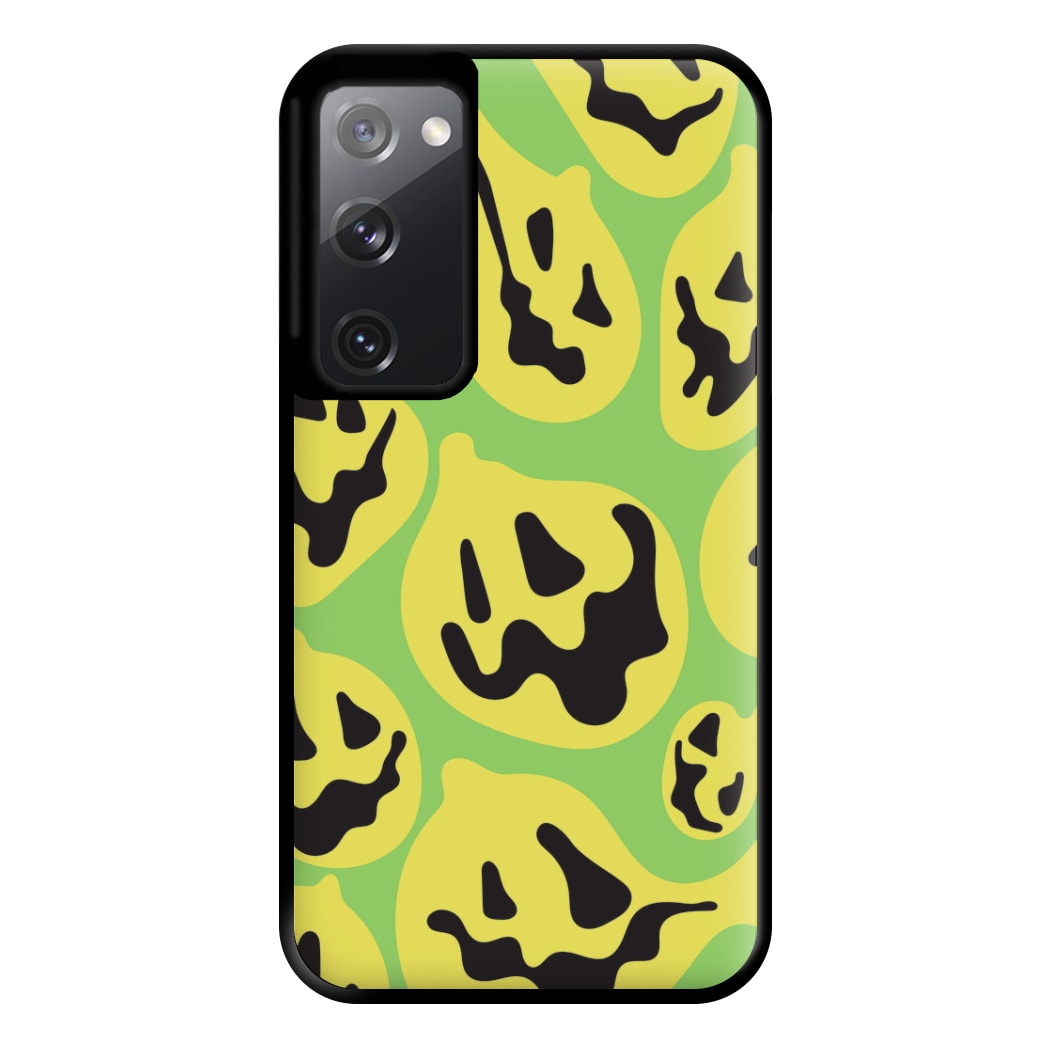 Green Pumpkin Pattern Phone Case for Galaxy S20FE