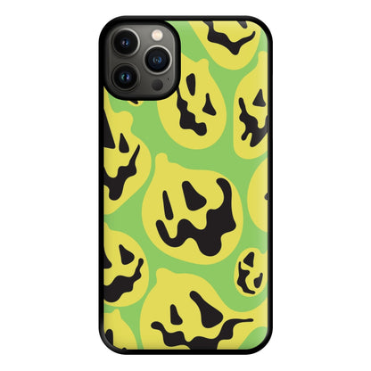 Green Pumpkin Pattern Phone Case for iPhone 13