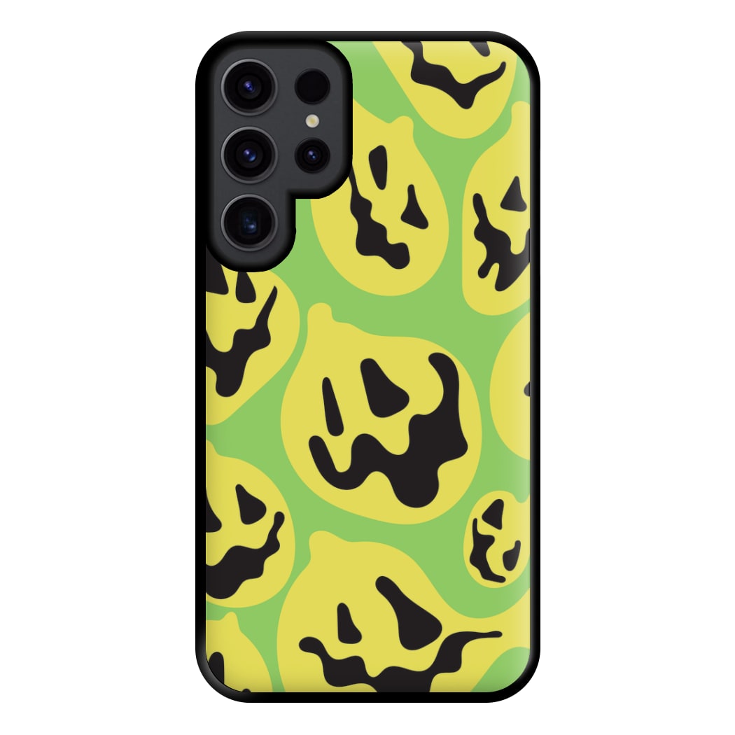 Green Pumpkin Pattern Phone Case for Galaxy S23 Ultra