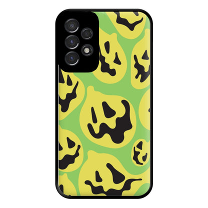 Green Pumpkin Pattern Phone Case for Galaxy A53