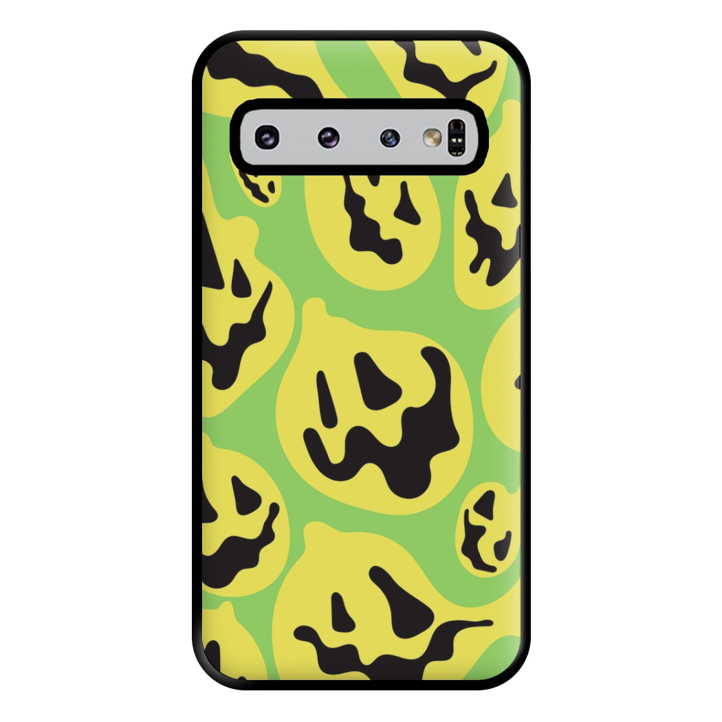 Green Pumpkin Pattern Phone Case for Galaxy S10 Plus