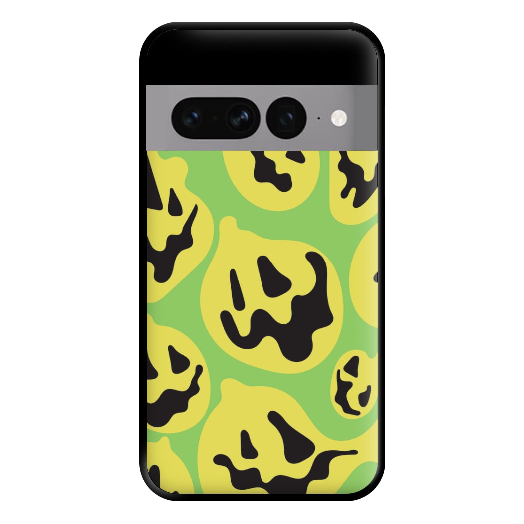 Green Pumpkin Pattern Phone Case for Google Pixel 7 Pro