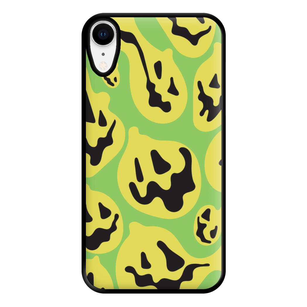 Green Pumpkin Pattern Phone Case for iPhone XR