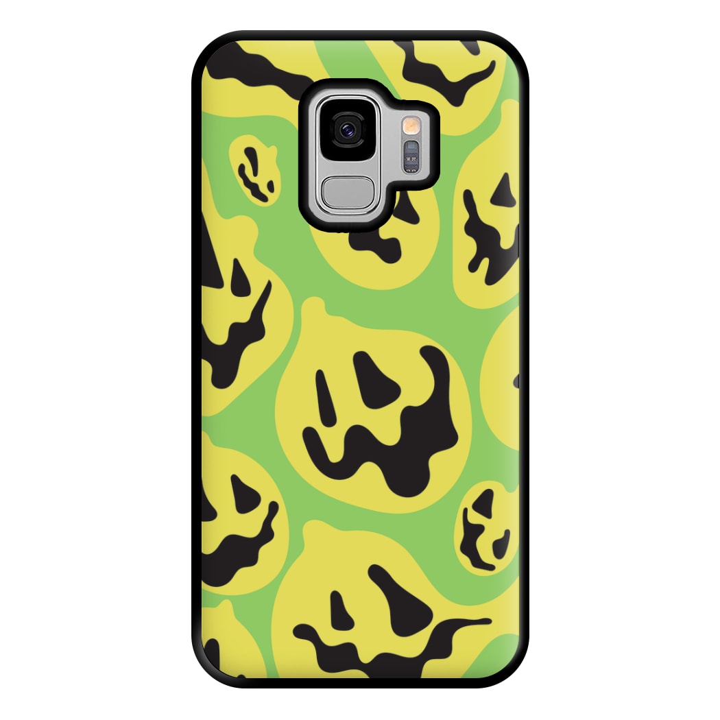 Green Pumpkin Pattern Phone Case for Galaxy S9 Plus