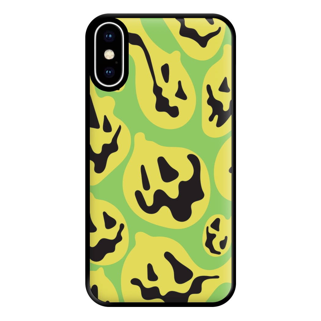 Green Pumpkin Pattern Phone Case for iPhone XS Max