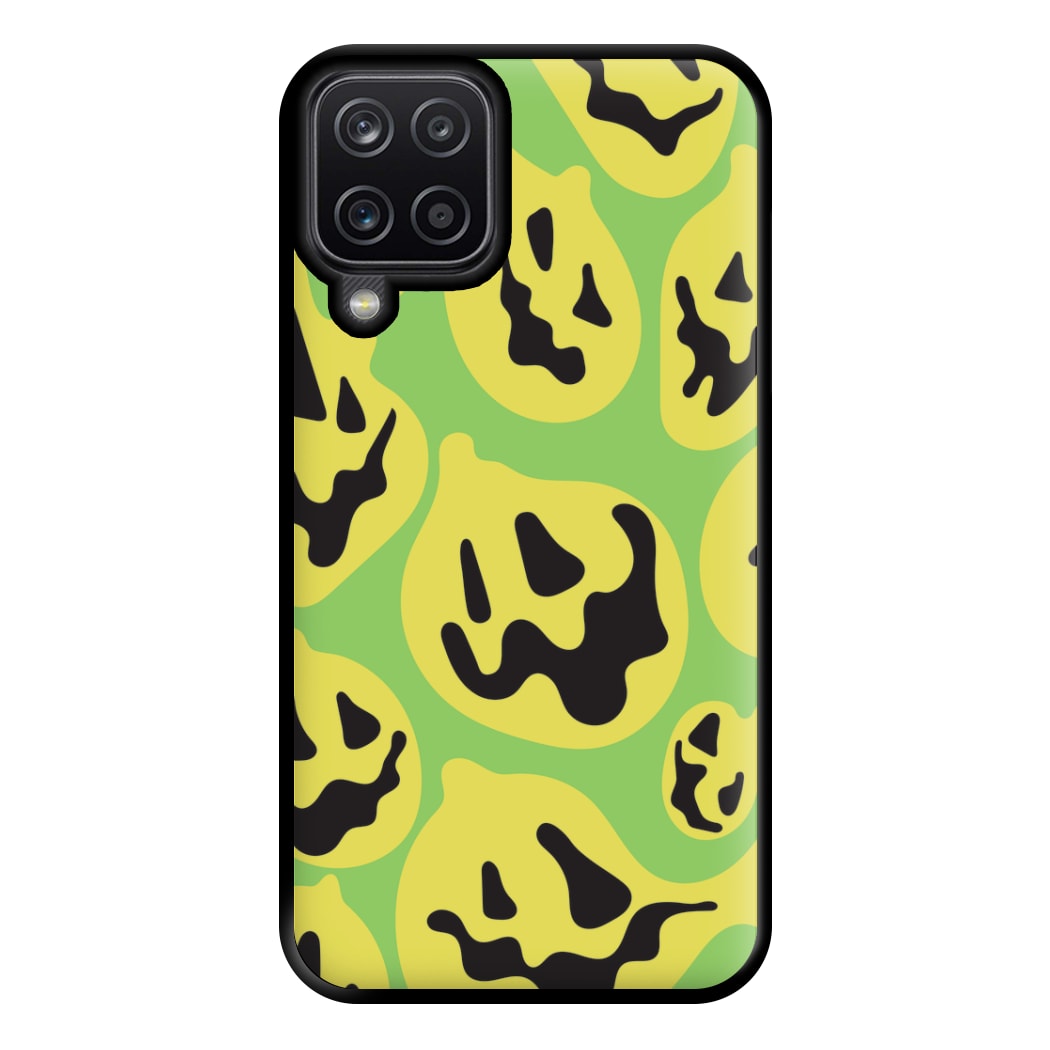 Green Pumpkin Pattern Phone Case for Galaxy A12