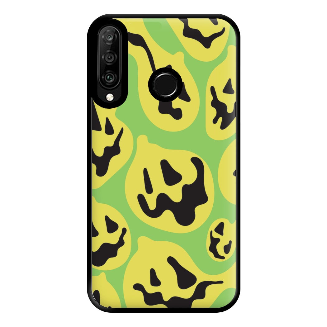 Green Pumpkin Pattern Phone Case for Huawei P30 Lite