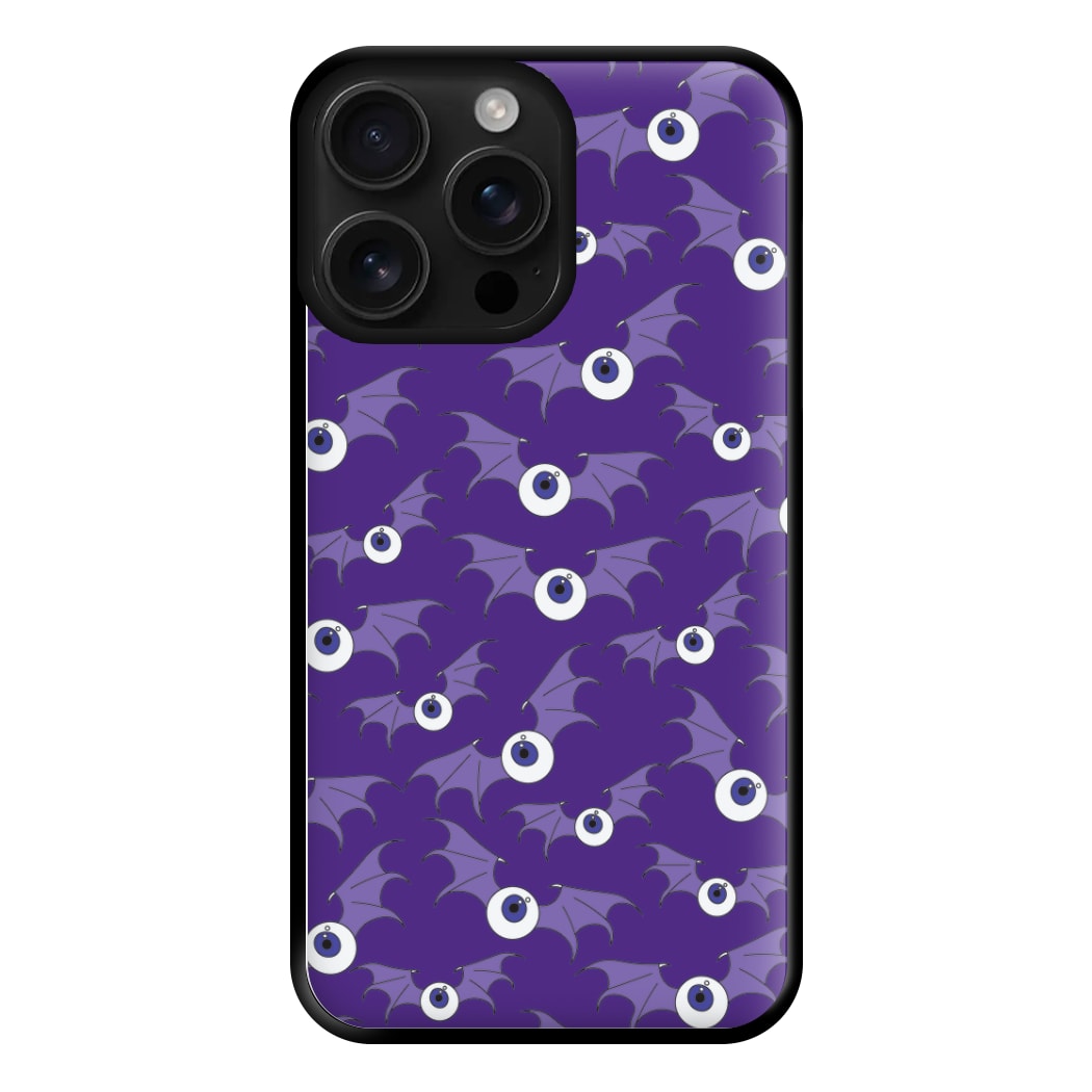 Purple Bat Pattern Phone Case