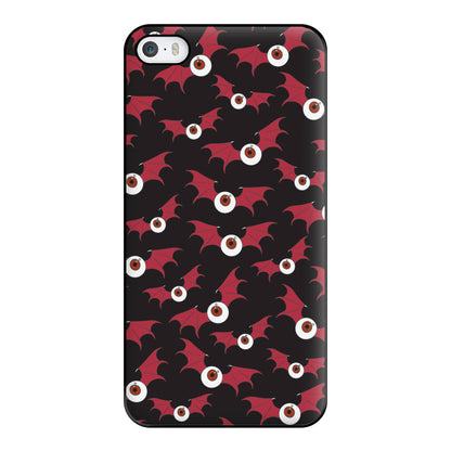 Red Bat Pattern Phone Case for iPhone 5 / 5s / SE 2016