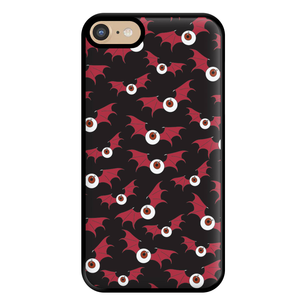 Red Bat Pattern Phone Case for iPhone 6 / 7 / 8 / SE