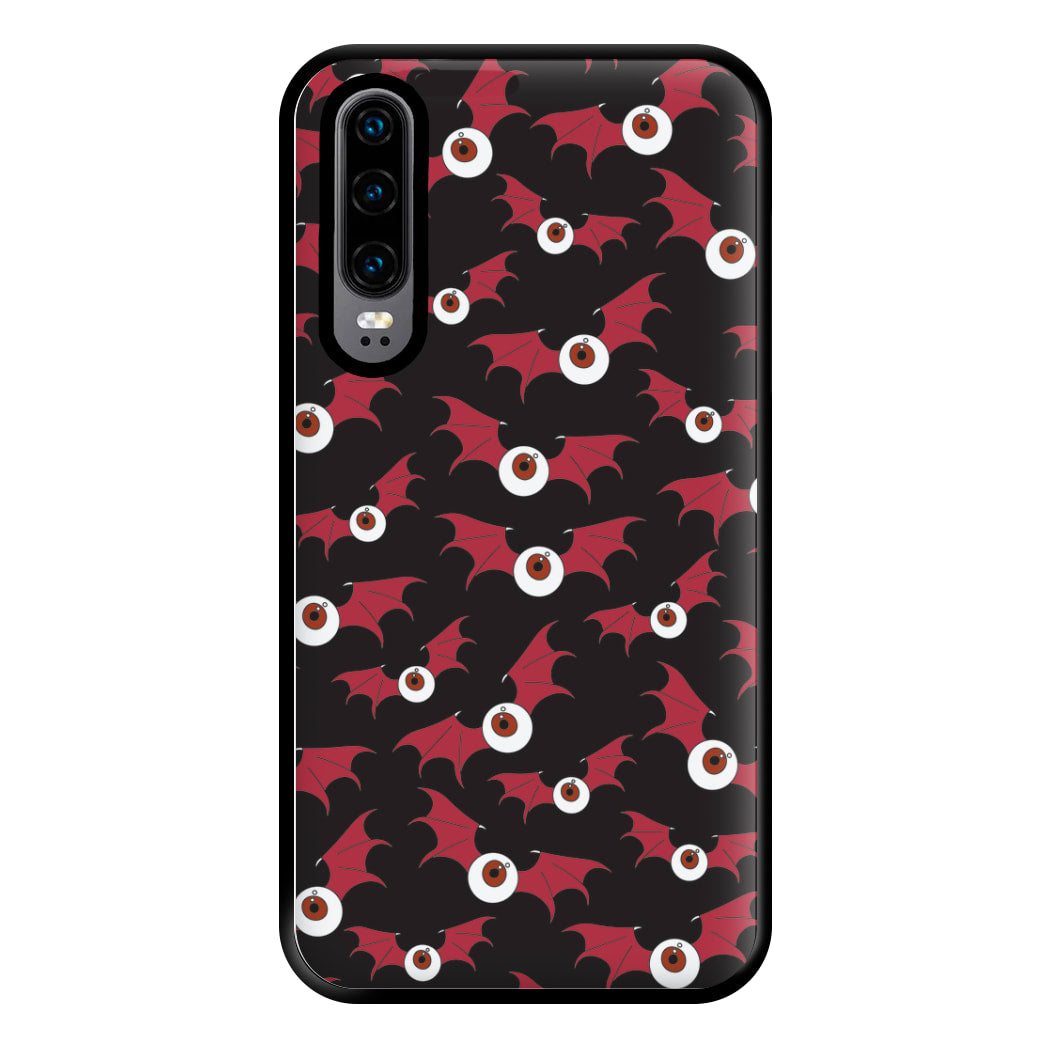 Red Bat Pattern Phone Case for Huawei P30