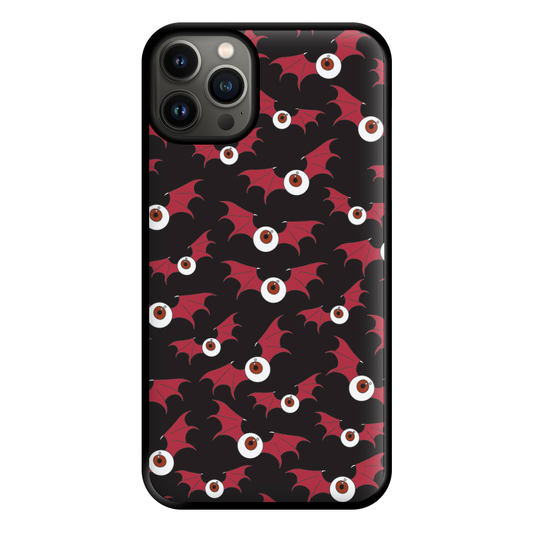 Red Bat Pattern Phone Case for iPhone 13